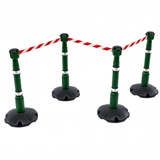 Skipper  27m Retractable Safety Barriers Kit - Green