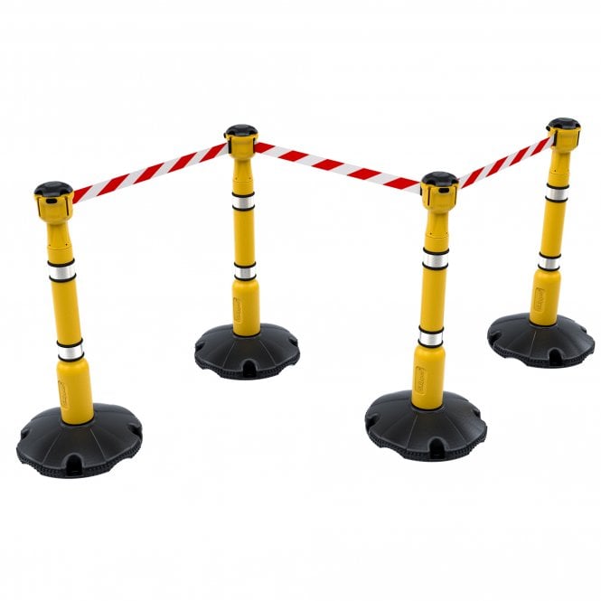 Skipper  27m Retractable Safety Barriers Kit - Yellow