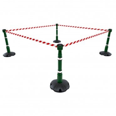 Skipper 36m Retractable Barrier Kit - Green