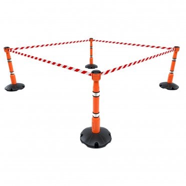 Skipper 36m Retractable Barrier Kit - Orange