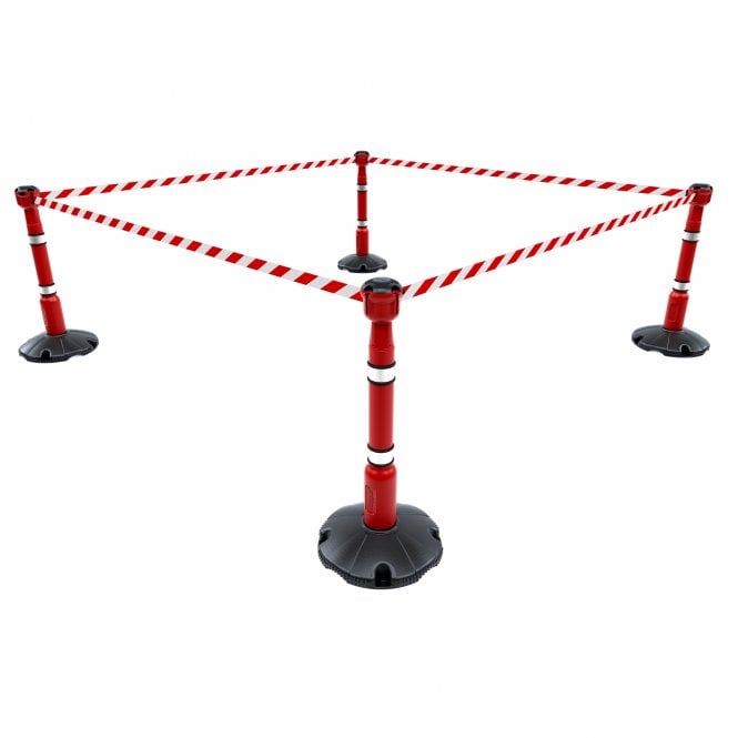 Skipper  36m Retractable Barrier Kit - Red