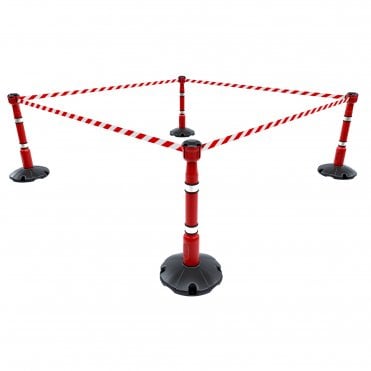 Skipper 36m Retractable Barrier Kit - Red