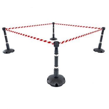 Skipper 36m Retractable Barrier Kit - Silver