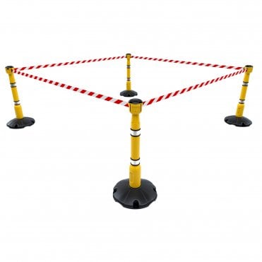 Skipper 36m Retractable Barrier Kit - Yellow