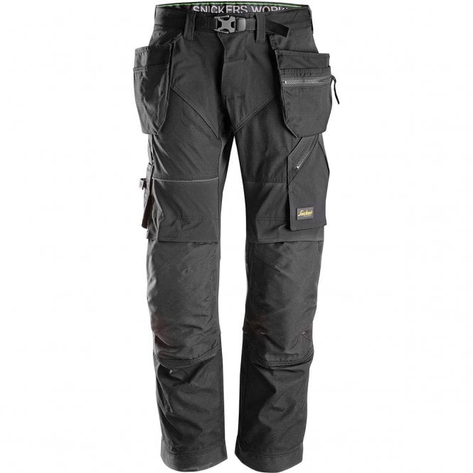 Snickers  FlexiWork 6902 Black Trousers with Holster Pockets