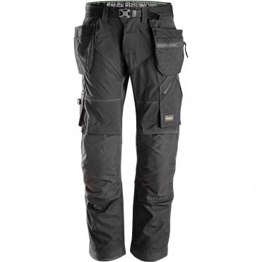 Snickers FlexiWork 6902 Black Trousers with Holster Pockets
