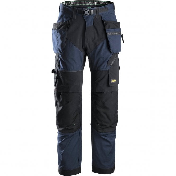 Snickers  FlexiWork 6902 Navy/Black Trousers with Holster Pockets