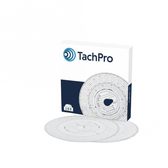 TachPro 125kmh Red Combi Analogue Tachograph Charts