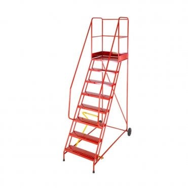 TB Davies MOB-HD Steel Professional Mobile Step - Punched Steel 1.9m - 4.38m