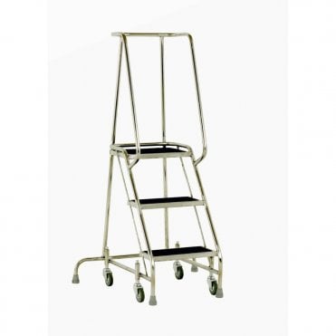 TB Davies NARROW Stainless Steel Trade Mobile Step 1.43m - 1.94m