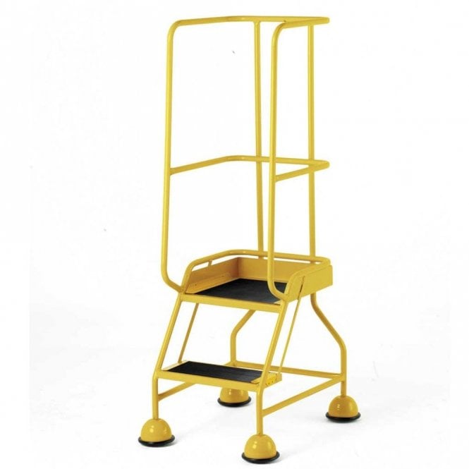 TB Davies  STEPMOBILE+ Steel Trade Mobile Step - Yellow 1.46m - 2.22m