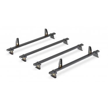 Ford Transit 2014 - L3 L4 H2 H3 - ULTI Bar+ Black (Aluminium) - 4 Roof Bars