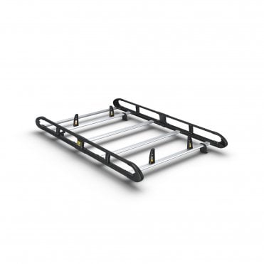 Ford Transit Connect 2014-2024 - L1 H1 - ULTI Rack+ Black (Aluminium) - 4 Bar Roof Rack - Twin Rear