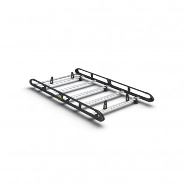 Ford Transit Connect 2014-2024 - L2 H1 - ULTI Rack+ Black (Aluminium) - 5 Bar Roof Rack - Twin Rear