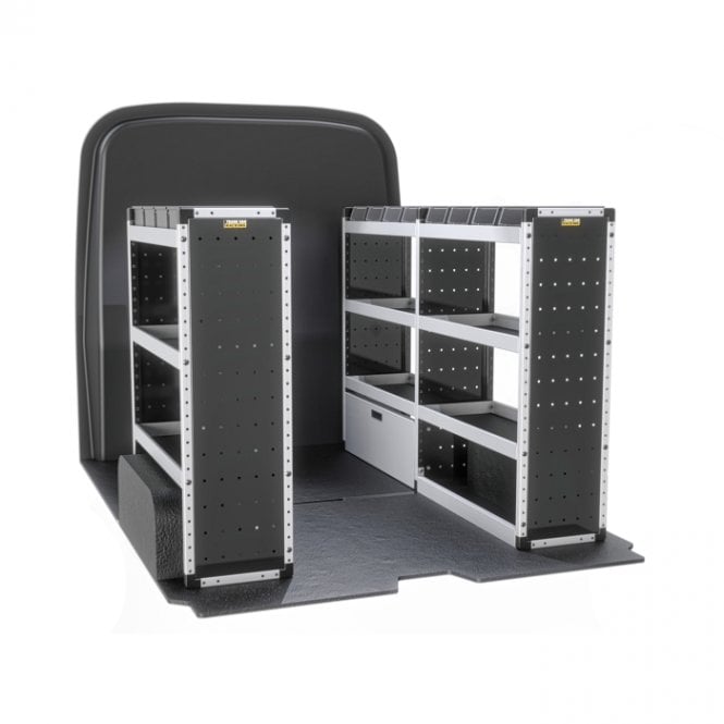 Van Guard Ford Transit Custom 2013-2023 - L1 H2 - Silver Trade Van Racking Package