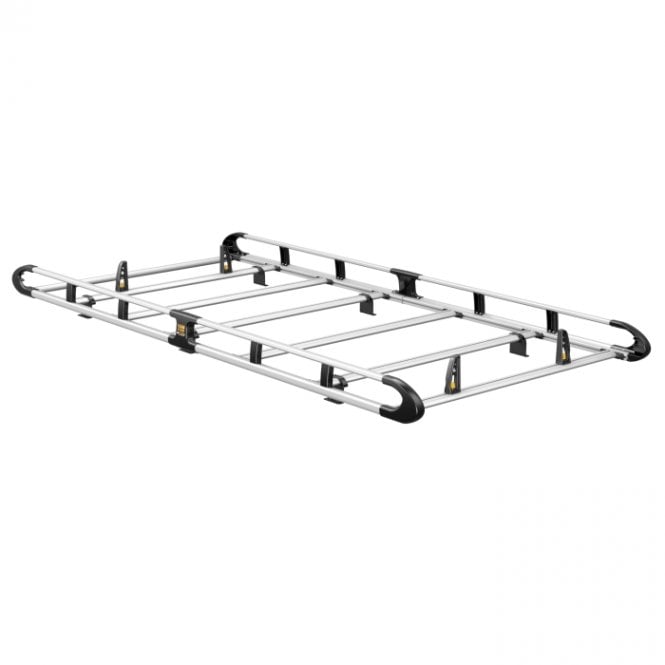 Van Guard Ford Transit Custom 2023 - H1 - ULTI Rack+ (Aluminium) - 6 Bar Roof Rack - Twin Rear Doors