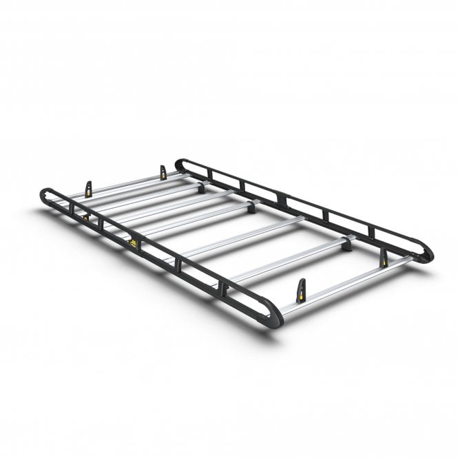 Van Guard Mercedes Sprinter 2018 - L1 H1 - ULTI Rack+ Black (Aluminium) - 7 Bar Roof Rack - Twin Rear