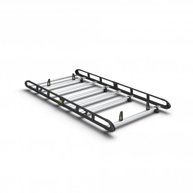 Van Guard Volkswagen Transporter T5 2002-2015 - L1 H1 - ULTI Rack+ Black (Aluminium) - 6 Bar Roof Rack