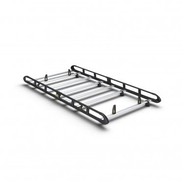 Volkswagen Transporter T6 2015-2025 - L1 H1 - ULTI Rack+ Black (Aluminium) - 6 Bar Roof Rack