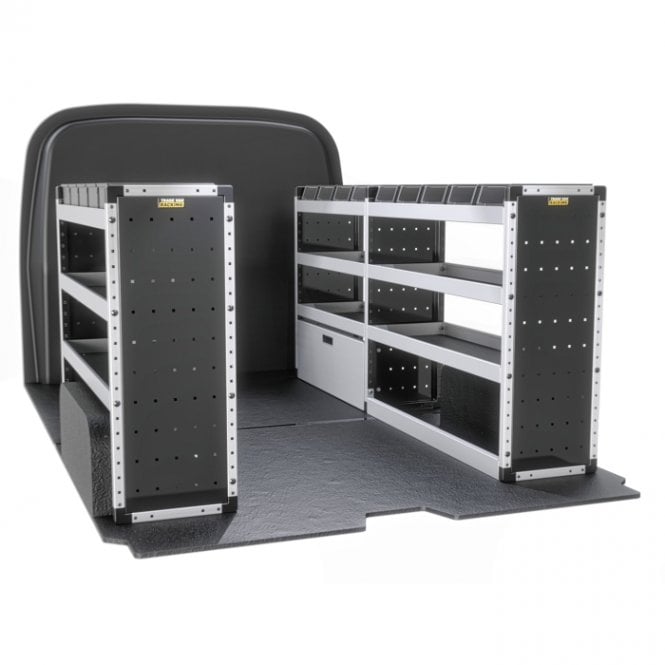 Van Guard Volkswagen Transporter T6 2015-2025 - L2 H1 - Silver Trade Van Racking Package