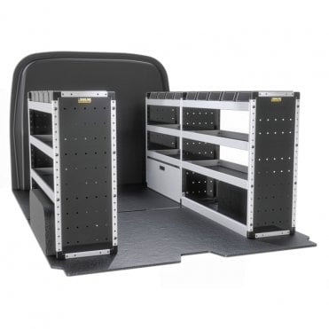Volkswagen Transporter T6 2015-2025 - L2 H1 - Silver Trade Van Racking Package
