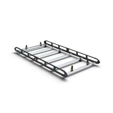 Volkswagen Transporter T7 2025 - L1 H1 - ULTI Rack+ Black (Aluminium) - 6 Bar Roof Rack
