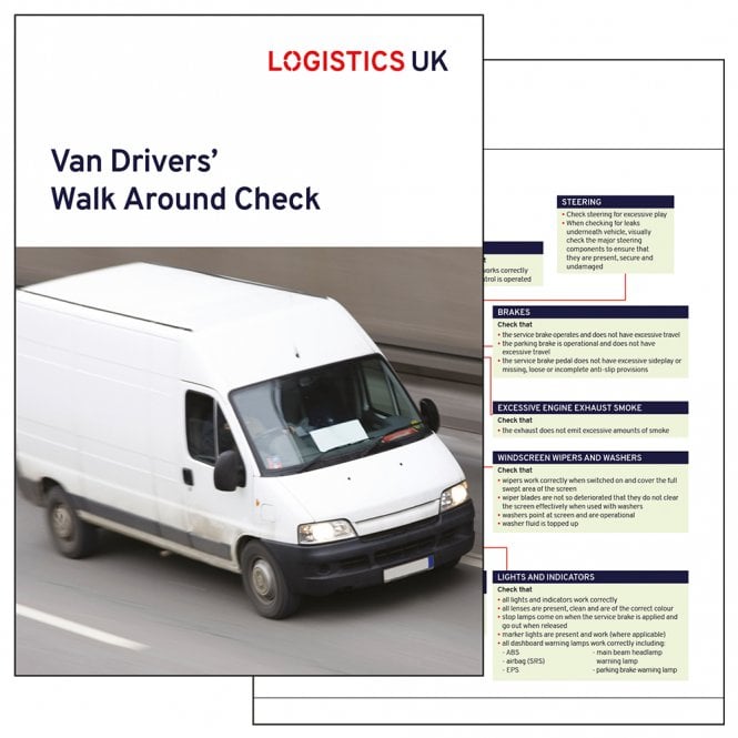 Van & Light Vehicle Drivers’ Walk Around Check Card