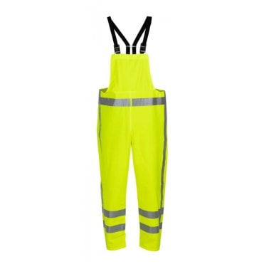 VECHTA HYDROSOFT HI VIS WATERPROOF BIB & BRACE S/Y