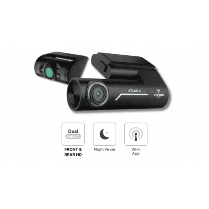 Virtus Fleet Atlas X - 2 Channel Dash Camera 